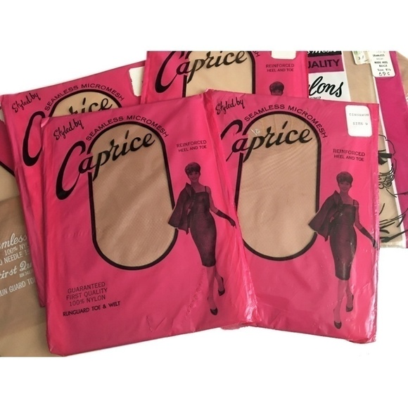 8 PAIR Vintage 60s Sheer Nylon Stockings Never Used, Never Opened NIP NOS - Picture 2 of 8